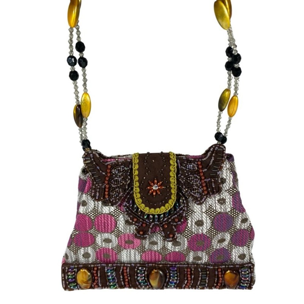 Prezzo Heavy Beaded Handbag Unique Vintage Style